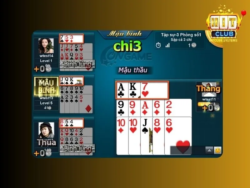 Khái quát về bài mậu bình trong hit club